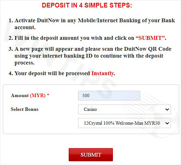 Deposit via QR Code