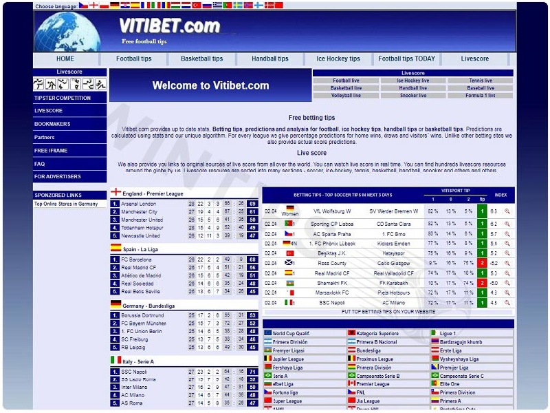 Review page tips Vitibet.com