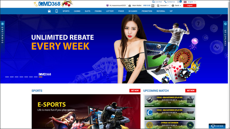 CMD368 is a reputable bookmaker with many years of experience