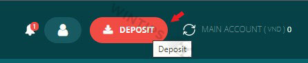 Log in to 22Bet and select Deposit