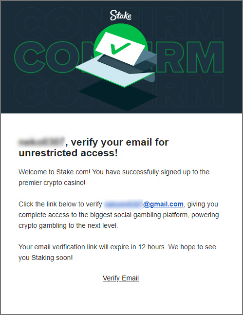 Confirm Email before withdraw money