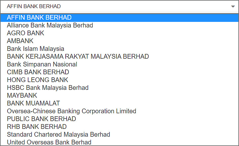 List of banks associated with CMD368