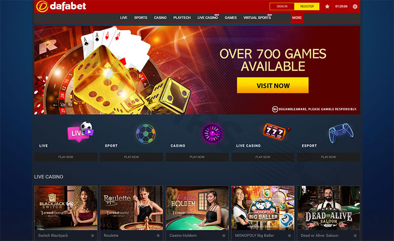 Dafabet offers an easy to play, immersive and great casino experience for any budding, or experienced player to get lost in