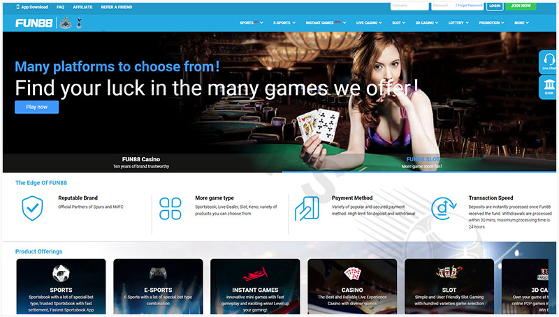 Fun88 – The leading entertainment bookmaker in Vietnam