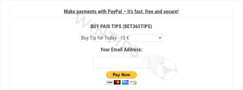 Payment methods at bet365tips are very convenient