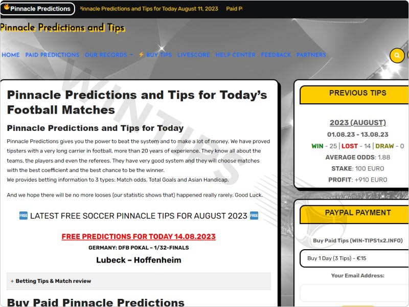 Review page tips Win-tips1x2.info
