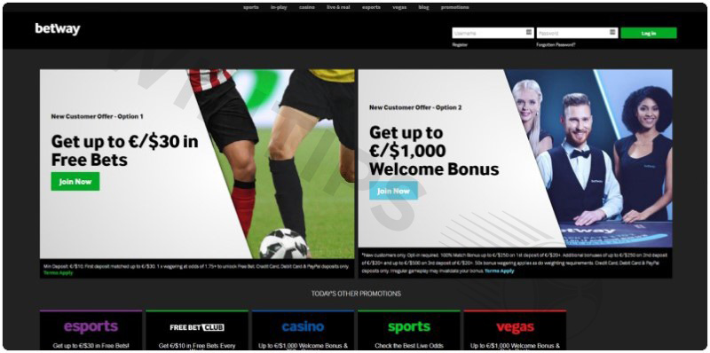 Betway - Sport betting sites Greece
