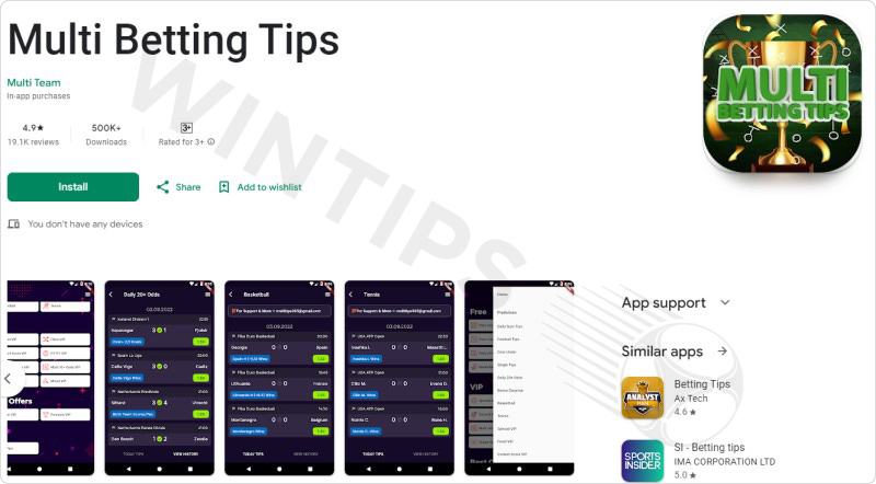 Multi Betting Tips App