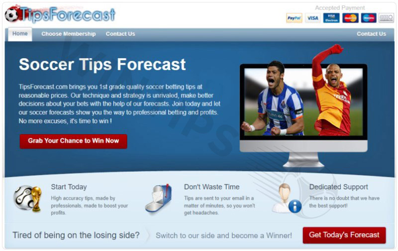 Tipsforecast.com - Football Tips website No. 1 today