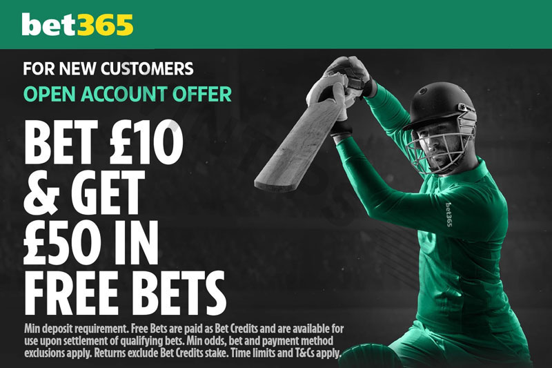 Bet365 is a reputable Cricket bookmaker