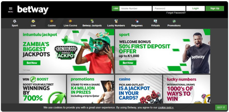 Betway - Most popular betting sites in zambia
