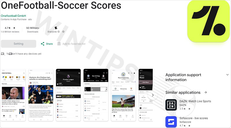 One Football - Football prediction app prestige