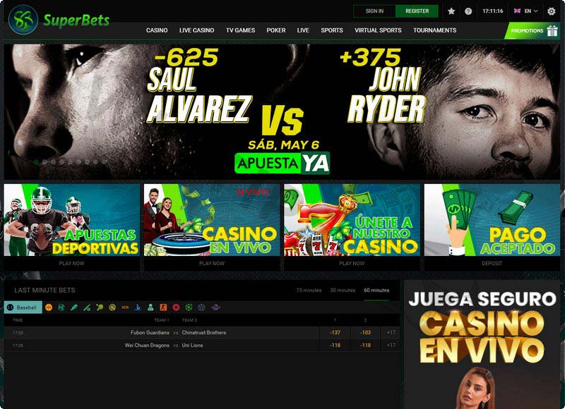 Superbets interface is well-designed, beautiful