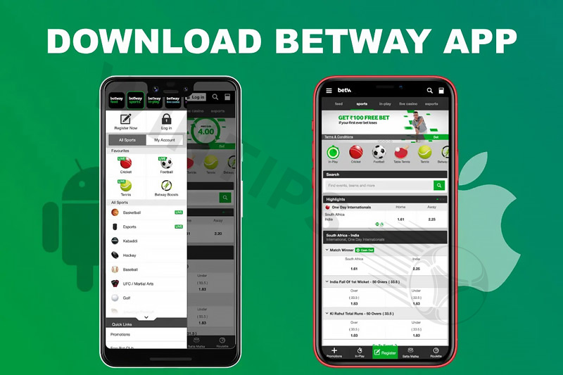 Betway bookmaker also integrates betting on the app