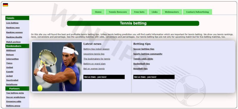 Bet-Guides - The site is trusted by many tennis betting players