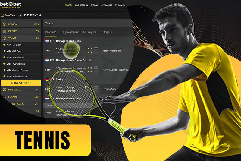 Offering a wide variety of Tennis odds is Betobet