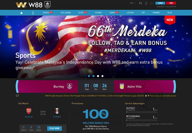W88 - Top betting site with corner markets
