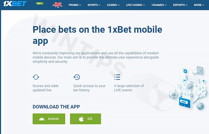 1xBet - The betting app that deserves to be at the top of the list