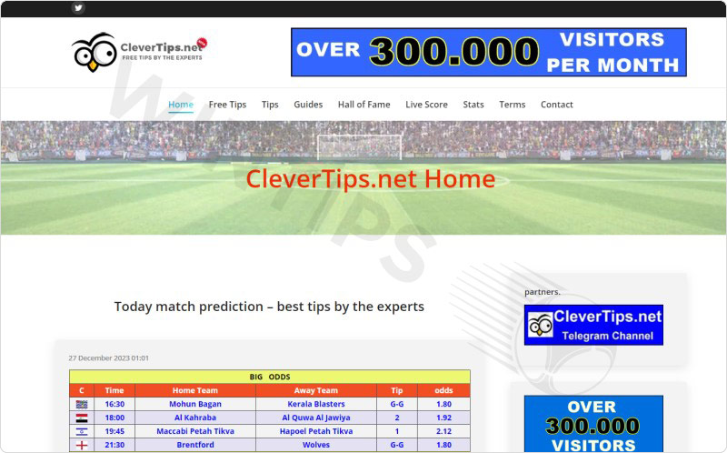 CleverTips - Dropping odds websites