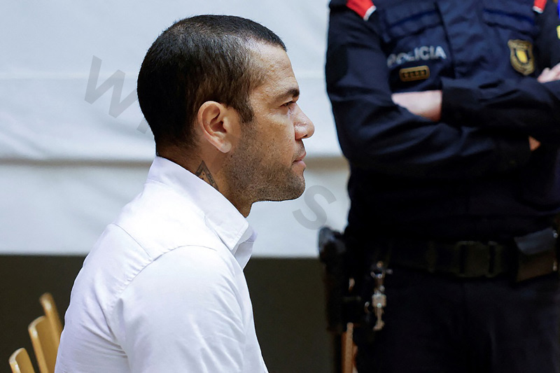 A few days ago, Alves was sentenced to 4 years in prison