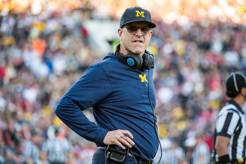 Harbaugh accepted a job as head coach for the University of Michigan in 2015