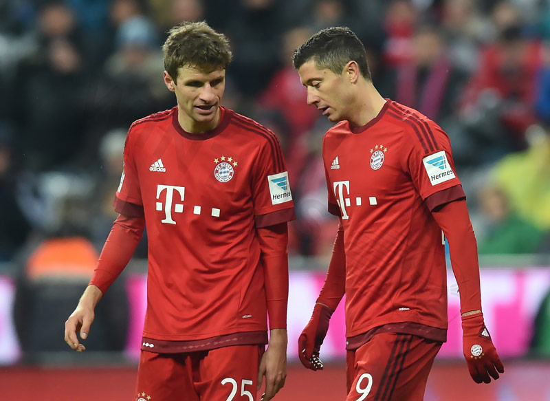Bayern's success is tied to the name Robert Lewandowski vs Thomas Muller