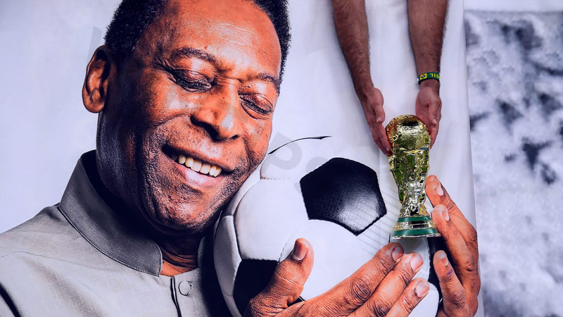 King of football with more than 1000 career goals - Pelé