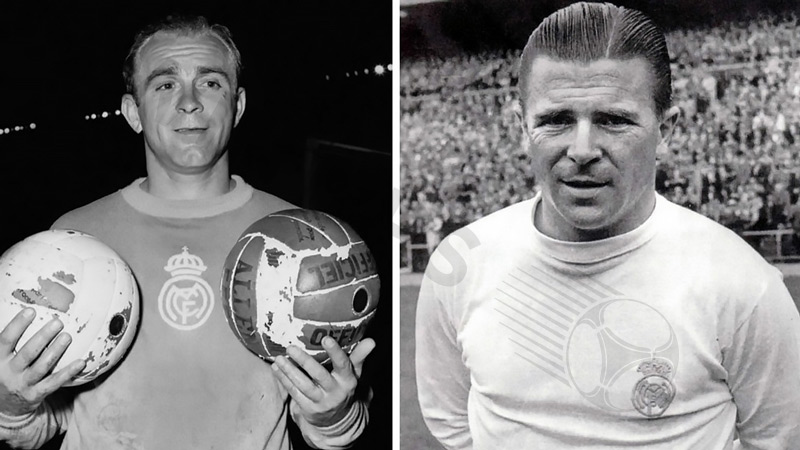 The duo of Puskas and Di Stefano with Real Madrid