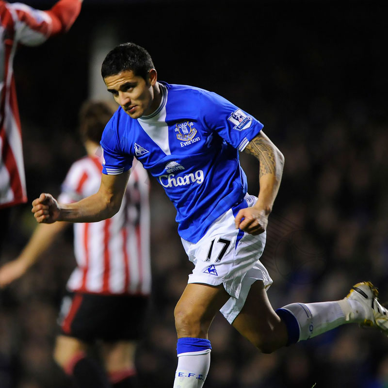 Tim Cahill's career at Everton was tied to the number 17 shirt